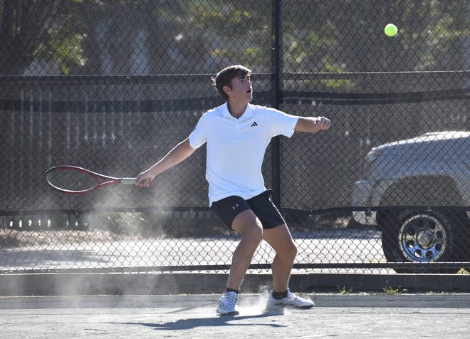 Destin's Vlad Stasenka, playing in the No. 4 spot, posted the only victory for the boys against Crestview. He won 6-3, 6-2.