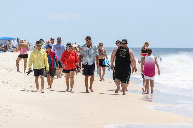 The annual Interstate Mullet Toss and Gulf Coast's Greatest Beach Party weekend at the Flora-Bama Lounge, Package and Oyster Bar in Perdido Key gets off to a good start on Friday, April 26, 2019.