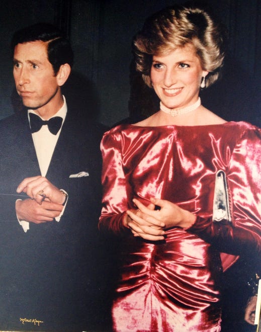 Princess Diana and Prince Charles at a United World Colleges benefit in 1985 at The Breakers.