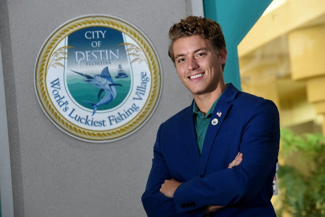 At 28, incoming Destin Mayor Bobby Wagner will be the youngest mayor the city has had. Wagner beat out fellow Destin Councilman Rodney Braden during this month's election and will replace outgoing Mayor Gary Jarvis.